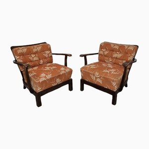 Set of Art Deco Armchairs from Thonet
