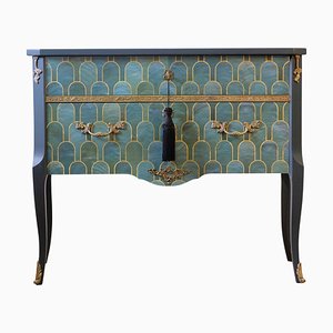 Louis XV Nachttisch mit Marmorplatte