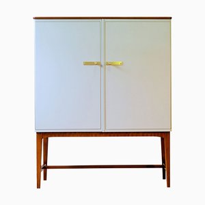 Drinks Cabinet in Brass and Woos, 1950s