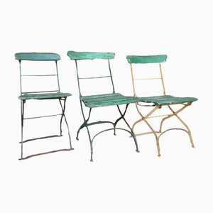 Beer Garden Chairs in a Green Version, Set of 3