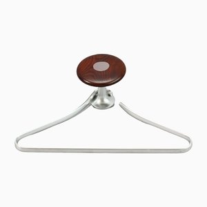 Cloth Hanger in Aluminum and Wood by Hagenauer, 1970, Set of 2