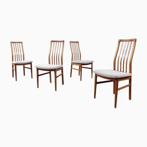 Teak Dining Chairs by Kai Kristiansen for Schou Andersen Møbelfabrik, Denmark, Set of 4