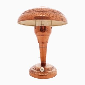 Art Deco Tischlampe aus Kupfer