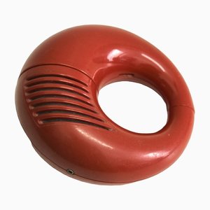 Radio Toot-A-Loop modelo 20RL012 decorativa en rojo de Philips, años 60