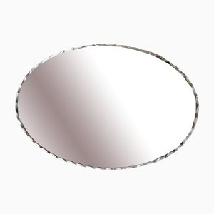Espejo ovalado bohemio biselado