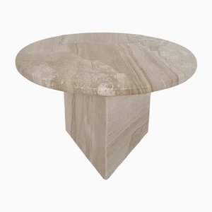 Round Marble Side Table, Italy, 1970s