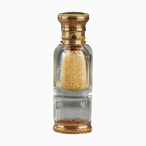 Viktorianische Gold Doppelseitige Kristall Duft Flasche