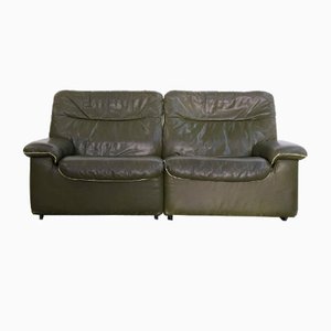DS66 Sofa in Olive Leather from de Sede, 1970s