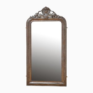 Specchio da parete antico in argento
