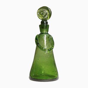 Signed Decanter in Glass with Female Shape by Erik Höglund for Boda
