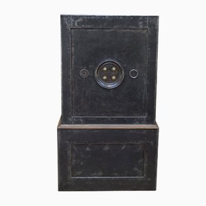 Strong Metal and Bronze Coffer with Keys and Code, 1900s