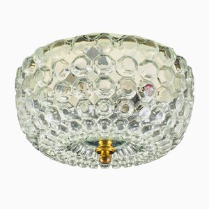 Large Mid-Century German Bubble Glass Flush Mount Ceiling Lamp or Sconce by Helena Tynell for Limburg, 1960s