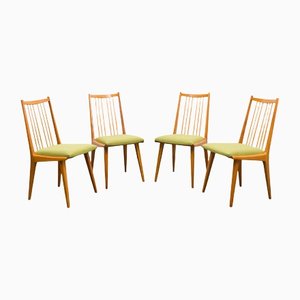 Cherry Wood Chairs, Set of 4