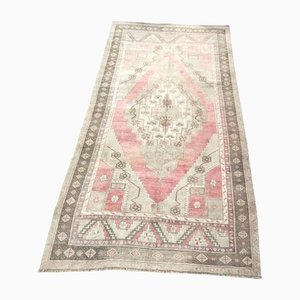 Tapis Oushak Gris et Rouge