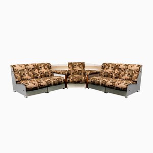 Vintage 5-Sitzer Sofa, 1970er, 7er Set