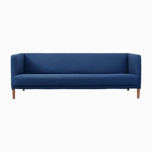 Blaues Bank Sofa von Hans J. Wegner für Johannes Hansen