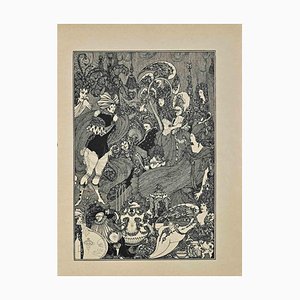 Aubrey Beardsley, The Cave of Spleen, Lithographie Originale, 1896