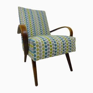 Vintage Retro Inspired Fabric Lounge Chair, 1960s
