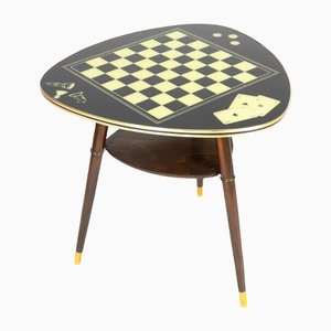 German Kidney Table with Chess Look, 1950s