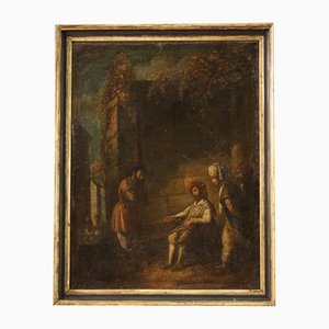 The Parable of the Unfaithful Farmer, 17th-Century, Oil on Canvas, Framed