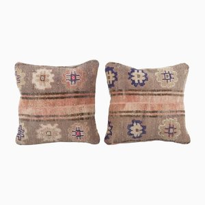 Oushak Rug Square Pillow Covers, Set of 2