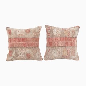 Turkish Rug Pillow Covers, Set of 2