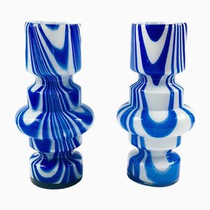 Pop Art Murano Glass Vases by Carlo Moretti, Italy, 1970s, Set of 2