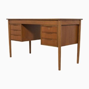 Mid-Century Freestanding Teak Desk, 1960s