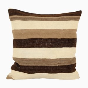 Turkish Hemp Striped Wool Pillow Cover