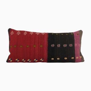 Red Kilim Perde Bedding Pillow Cover, 1960s