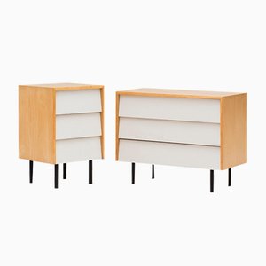 White Birch Drawer Cabinets by Florence Knoll from Knoll Inc. / Knoll International, Germany, 1950s, Set of 2