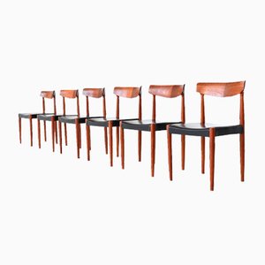 Danish Dining Chairs in Teak by Knud Faerch, 1950, Set of 6