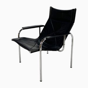 Mid-Century 1127 Lounge Chair in Leather from Strässle, 1960s