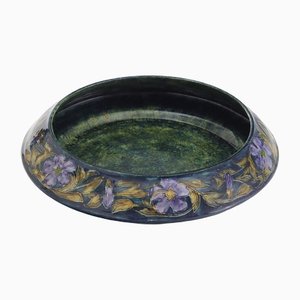 Arts & Crafts Morris Ware Bowl by George Cartlidge for Hancock & Sons, 1920s