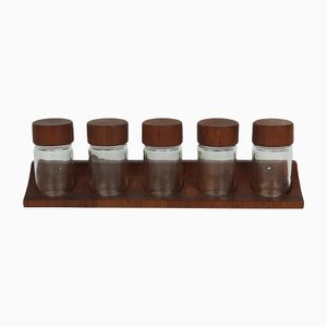 Teak Spice Rack from Digsmed, Set of 6