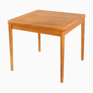 Mesa de comedor extensible serie de abedul pequeña de Cees Braakman para Pastoe, años 50