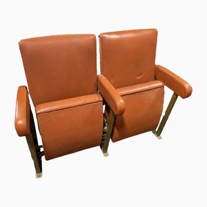 Vintage Cinema Seat in Leather