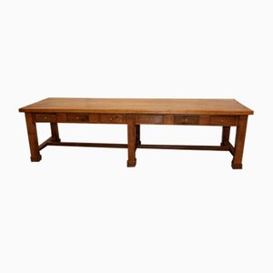 Large Community Table in Walnut and Oak