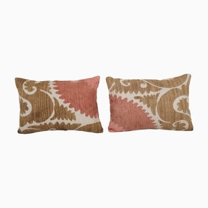 Pink Suzani Pillow Covers, Set of 2