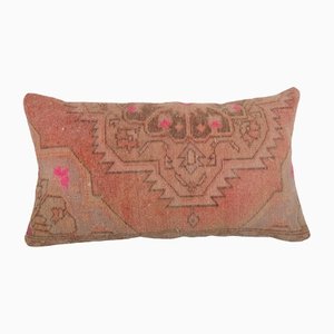 Ethnic Turkish Lumbar Wool Rug Pillow Cover
