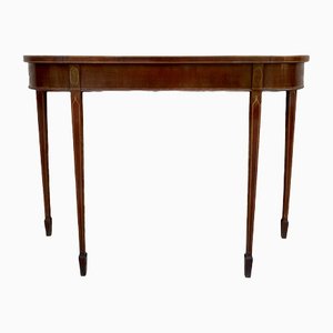 Elisabeth Console Table in Wood with Marquetry