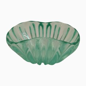 North Green Bowl in Murano Glass by Flavio Poli for Seguso