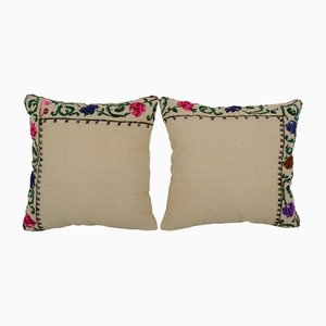 Vintage French Floral Pillow Covers, Set of 2