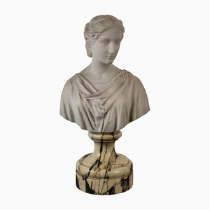 Bust of a Woman, 1800s, Marble