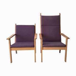 Stühle von Hans Wegner für Getama, 1980er, 2er Set