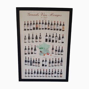 Vintage Grand Vins Rouges de France Poster