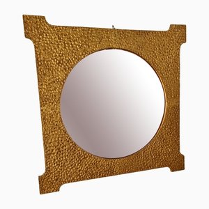Mirror with Bronze Frame by Luciano Frigerio