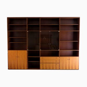 Large Mid-Century Wall Unit in Teak by Behr, 1960s