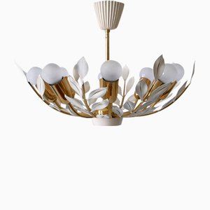 8-Flamed Pendant Lamp from United Workshops, 1950s