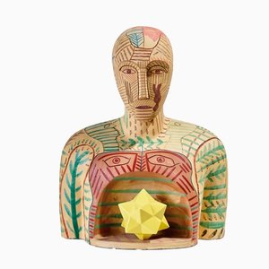 Mimmo Paladino, Untitled, 2003, Ceramic Polychrome